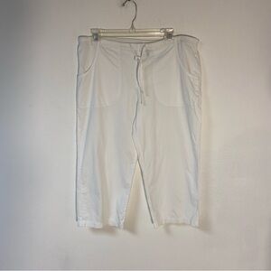 Fresh Produce Women’s Capri Pants Wide Leg White Medium